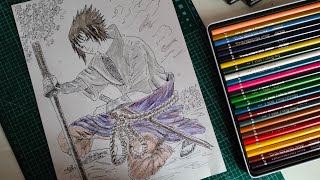 Drawing Sasuke Uchiha,  easy step by step. How to draw Sasuke. #naruto #drawing #art #sasuke #uchiha