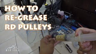 HOW TO RE-GREASE SHIMANO XT REAR DERAILLEUR PULLEYS