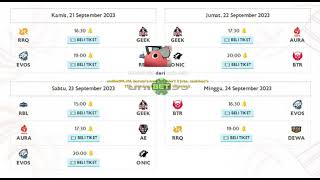 JADWAL MPL ID SEASON 12 | WEEK 8  #fypシ  #fyp   #mobilelegends  #shorts  #unibet99  #mlbb