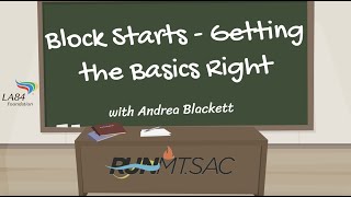 Block Starts Getting the Basics Right