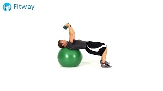 How To Do: Stability Ball Pullover - Kettlebell | Chest Workout Exercise