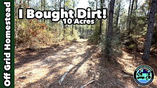 I bought dirt! Building an Off Grid Homestead.  "making a dollar count"  @jordandavisofficial