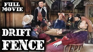 DRIFT FENCE | Buster Crabbe | Full Western Movie | English | Wild West | Free Movie