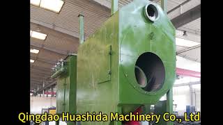 HUASHIDA external shot blasting line conveyor shot blasting machine dust collector