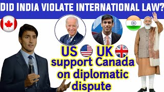 Canada gets support from US UK against India #india canada