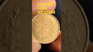 collectable coin 5 Rupee 2017 #coin