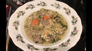 How To Make Italian Wedding Soup  with Turkey Bone Broth