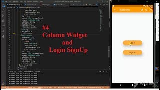 Flutter Lesson 4: Colum/Row widget and Login SignUp page