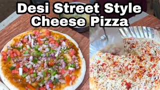 Desi Indian Style Pizza | World Famous Street Food | Gujarat Foodies | #streetfood Cheese Pizzas