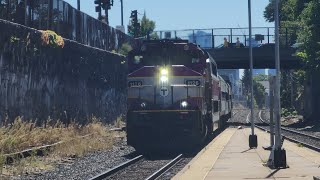 MBTA GP40MC #1126 Entering Porter.