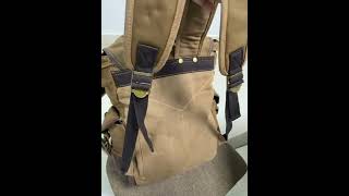 Vintage Backpack Style 🏞️🎒 #vintagefashion  #Canvas #Men #backpacktrends