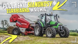 ☆Podlaskie Sianokosy 2020☆Pompa☆Zgrabiarka w rowie & Wywalona Przyczepa✔! Fendt'y w Akcji☆[PwO Team]