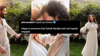 Akhil Akkineni Engagement with zainab Ravdjee| filmsfamily #akhilakkineni #zainabravdjee