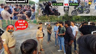 Meetup With @SurajVerma13  and @vatsalyaawasthi  | Police ने सबको भगा दिया 😡 | Zx10R Vs Z900 🔥