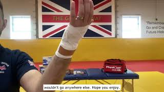 GB Judo - Hand & Wrist Strapping  | Steve Miller