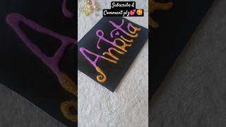 Comment your 1st letter  of Name #diy #diycalligraphy #diyideas #art #diycraft #craft #youtube #yt