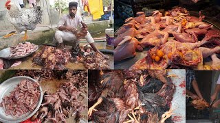 Cut 200 Pitches Of Chicken With Amazing Skills | Chicken Cutting | How To Cut Whole Chicken