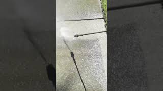 Before and After Pressure Washing.  #oddlysatisfying