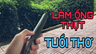 Trò Chơi Ống Thụt Tự Làm Của Trẻ Nhỏ Ở Nông Thôn Xưa