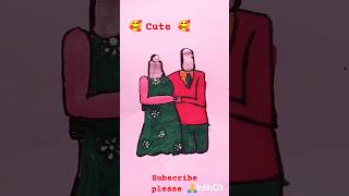 cute couple#shortvideo /short caring and butiful couple 🥰#art /lovely 🌹🌹🌹