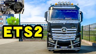 Mercedes Benz New Actros StreamSpace transport SCANIA   Euro Truck Simulator 2  Steering Wheel