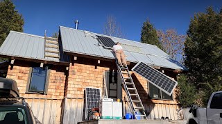 New Solar Panels for our  Off Grid Cabin