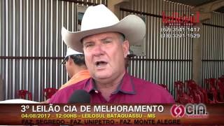 Convite Marco Soriano - Fazenda Segredo em Bataguassu, Ms