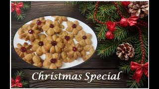 Christmas recipes/Jam cookies recipe/Whole wheat flour cookies/Christmas party recipes indian