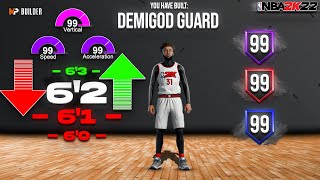 NBA 2K22 BEST PLAYMAKING SHOT CREATOR ! BEST GUARD BUILD AND BADGES