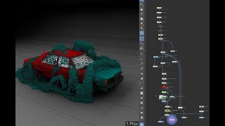 Houdini Fx: Simulating Particle Erosion Effects on a Car Surface in Houdini: Using