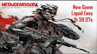 MGS4 | New Game | Liquid Easy in 1h 59m 7s