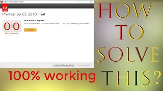 How To Fix " Photoshop Cc Trial Has Expired " || Photoshop Trial Expired Fix