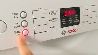 What to do when your Bosch dishwasher doesn't dry dishes properly