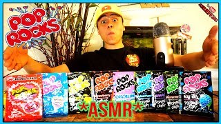 ASMR POP ROCKS CANDY | ALL FLAVORS MUKBANG