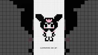 Draw kuromi #shorts #pixelart #kuromi