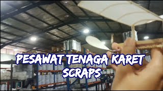 Tes Terbang  Ketiga Pesawat Tenaga Karet Scraps Indoor | sarjana mipa #airplane #aeromodelling