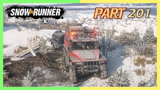 SNOWRUNNER Gameplay Pit stop Deliver To The South Camp