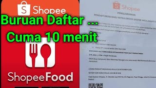 CARA DAFTAR MENJADI DRIVER SHOPEE FOOD, BURUAN GAS