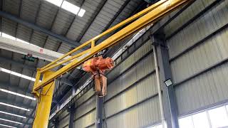 Pillar jib crane with kbk cantilever design- Your slewing jib crane manufactuer and crane supplier