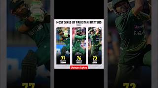 Most Sixes by Pakistani Batters 👌❤  #rizwan #shahidafridi #cricket #shortsfeed #viral #trending