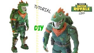 REX FORTNITE SKIN | CLAY TUTORIAL | COLD PORCELAIN | PLASTILINA