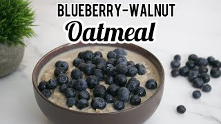 Quick and Easy weight loss breakfast Blueberry walnut Oatmeal | Oats Breakfast for weight loss