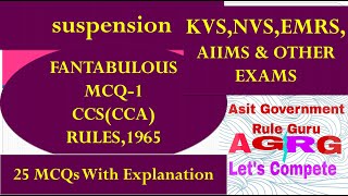 FANTABULOUS MCQ-1: CCS(CCA)RULES,1965