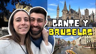 NOS ENAMORAMOS DE GANTE Y ODIAMOS BRUSELAS 🤣😍 | VLOG ✈️