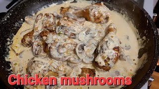 Chicken Mushrooms Creamy  Recipes