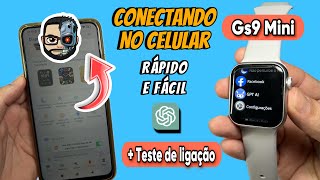 CONECTANDO GS9 MINI NO CELULAR + Teste de Ligação 📞 + Foto de Fundo Veja: