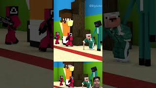 When Enderman Plays Squid Game Red Light Green Light |  Minecraft Animation #shorts