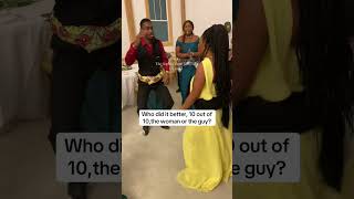 Who did it better, 10 out of 10,the woman or the guy? #shortvideos #foryou #shorts #funnyshorts