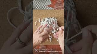 Macrame Ball Ornament Tutorial🎄#shorts #macrame #macrametutorial #diyornaments