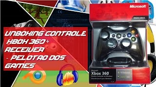 Unboxing Controle Xbox360 + Receiver - Pelotão dos Games